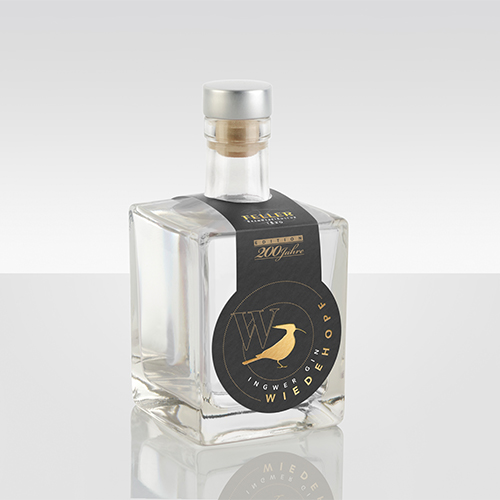 Wiedehopf Ingwer Gin der Brennerei Feller